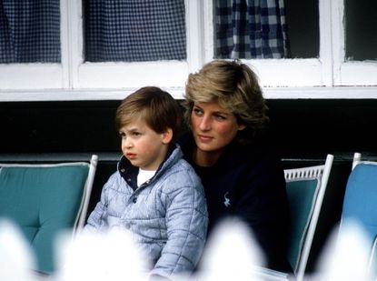 Prince William and Princess Diana photographed in 1987
