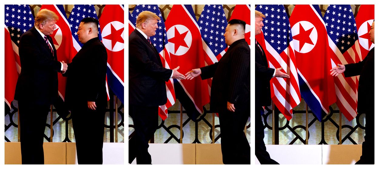 President Trump and Kim Jong Un.