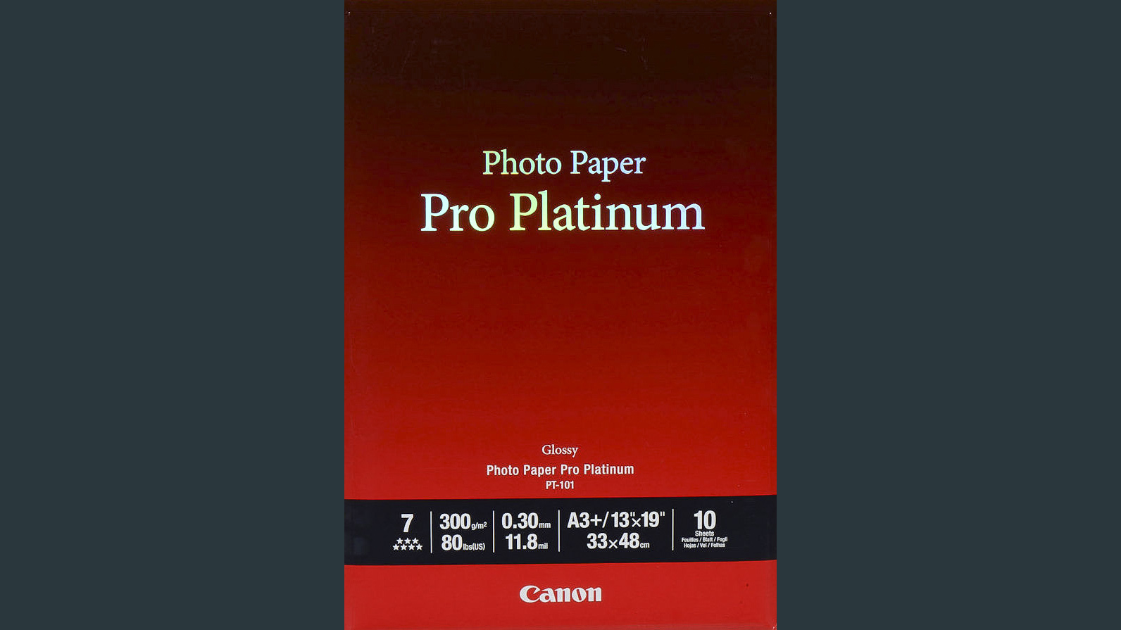 Canon Pro Platinum PT-101, one of the best photo papers