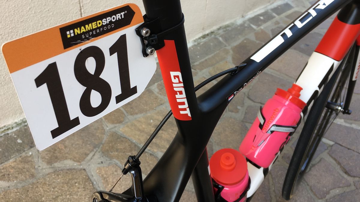 Giant's TCR features an integrated seat mast as opposed to a traditional seat post