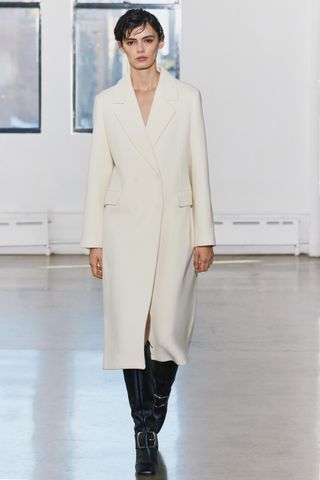 Zw Collection Tailored Wool Blend Coat