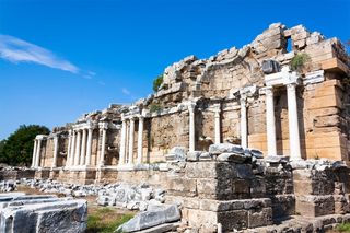 An ancient theater (though not the one in the study) in the city of Hierapolis, located in Pamukkale, Turkey.