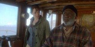 Emily Swallow and Richard Roundtree in Haunting of Mary Celeste