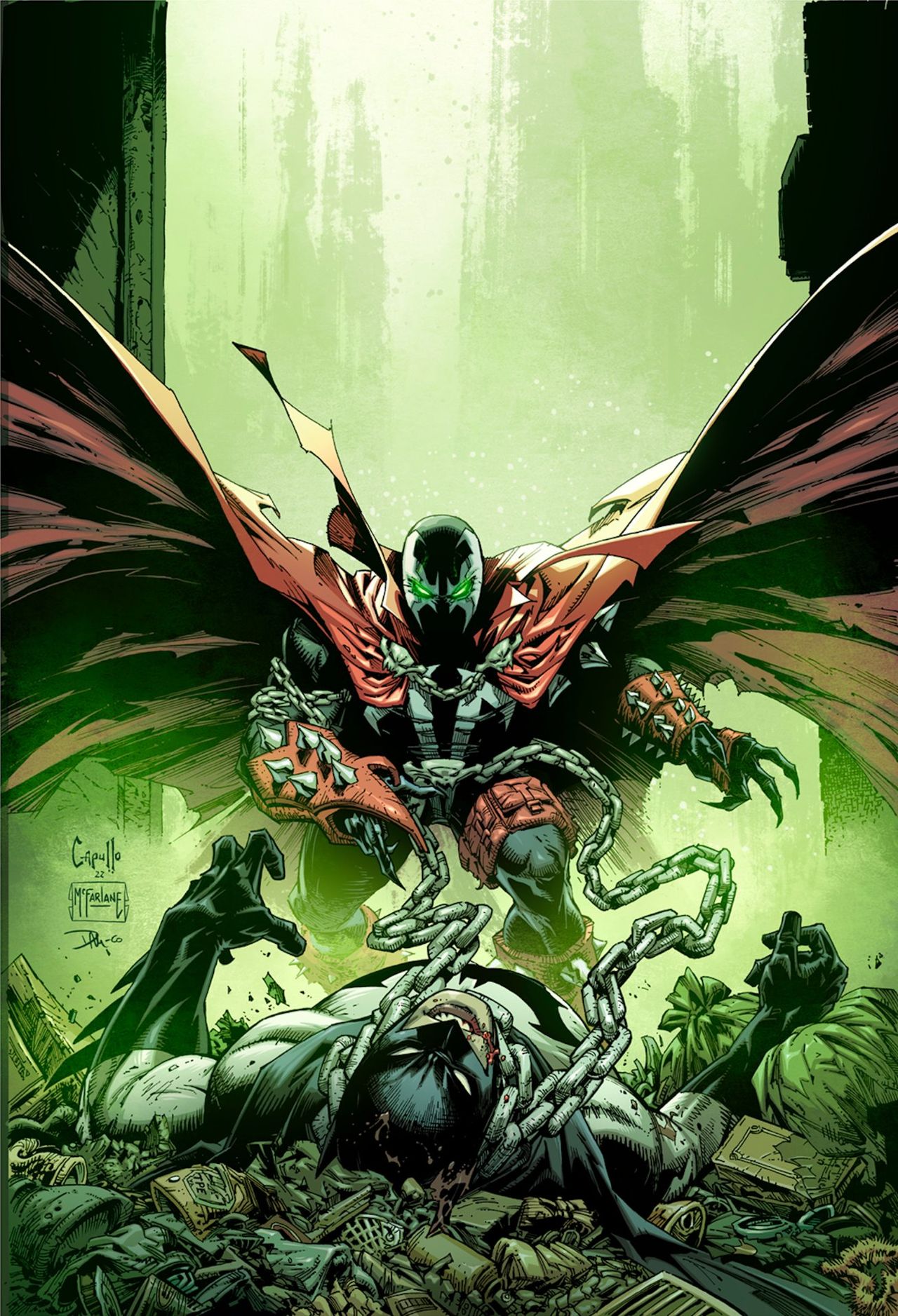 Batman/Spawn #1 covers