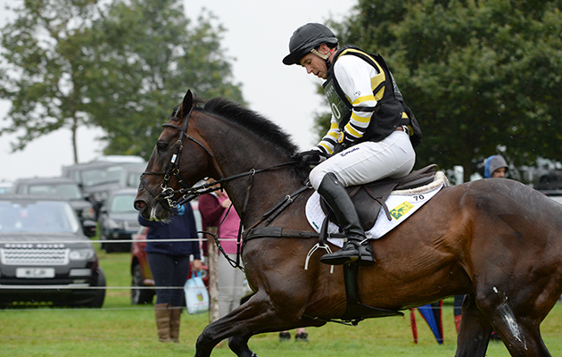 Sam Griffiths (AUS) riding HAPPY TIMES during the cross country phase of The Land Rover Burghley Horse Trials near Stamford in Lincolnshire UK on 3rd September 2016