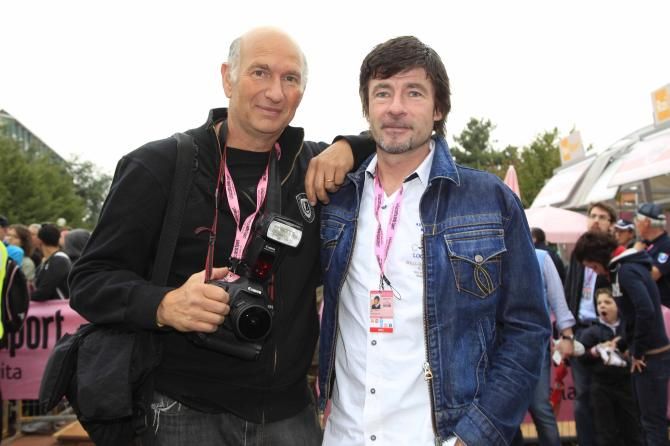 Photographer Roberto Bettini and CPA chief Gianni Bugno.