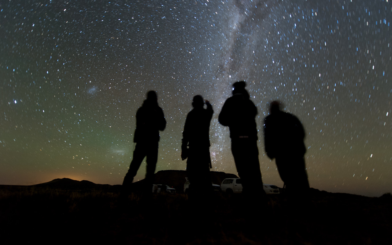 Four members of the New Horizons’ South African observation team