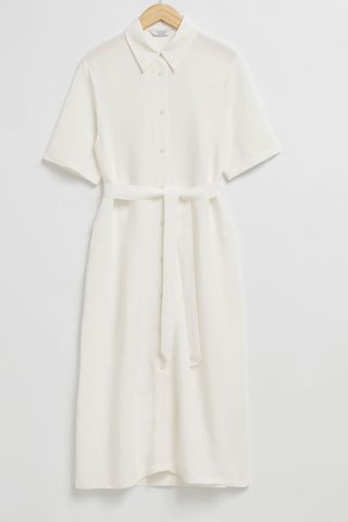 & Other Stories Belted Shirt Dress