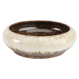 Nuolux Brown and Cream Ceramic Planter