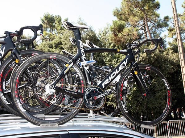 Vacansoleil-DCM has a couple of Ridley's new Noah FB bikes at its disposal but they seem to be reserved as spare machines for now.