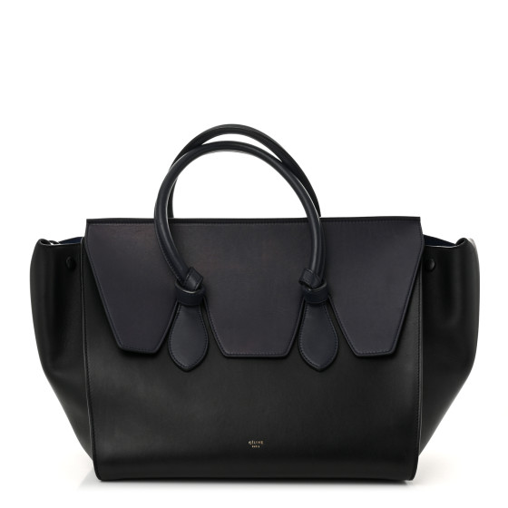 Celine Smooth Calfskin Medium Tie Knot Tote Navy Blue