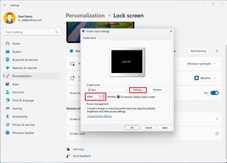 Windows 11 Screen Saver Settings