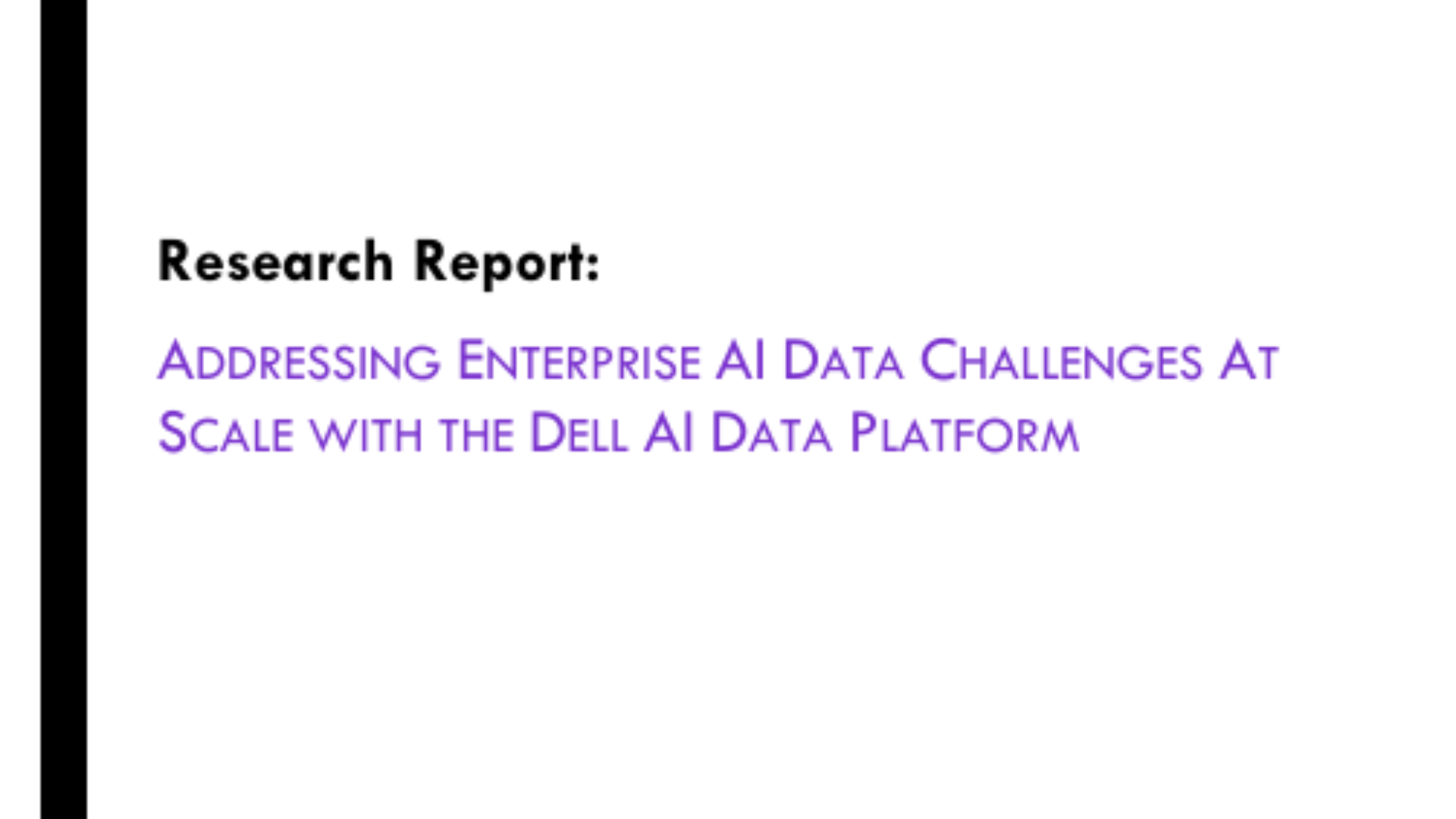 Addressing Enterprise AI Data Challenges at Scale with the Dell AI Data ...