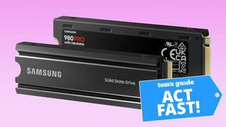 Samsung 980 Pro SSD with a Tom's Guide deal tag