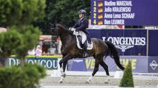 Luhm&uuml;hlen Horse Trials: GBR-Mollie Summerland rides Charly van ter Heiden during the 2nd Day of Dressage for the CCI4*-S - Me&szlig;mer Trophy. 2023 GER-Longines Luhmuehlen Horse Trials. Luhmuehlen, Germany. Friday 16 June 2023. Copyright Photo: Libby Law Photography