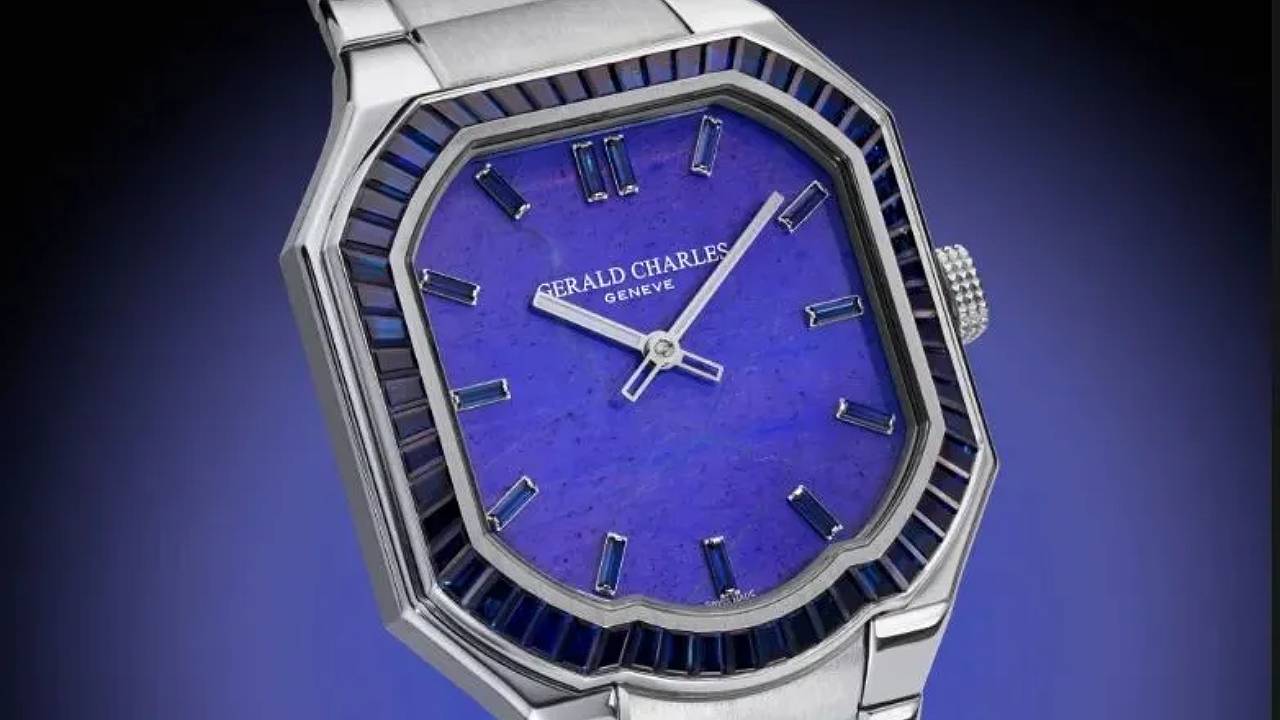 Gerald Charles Masterlink Gem-Set Stone Dial