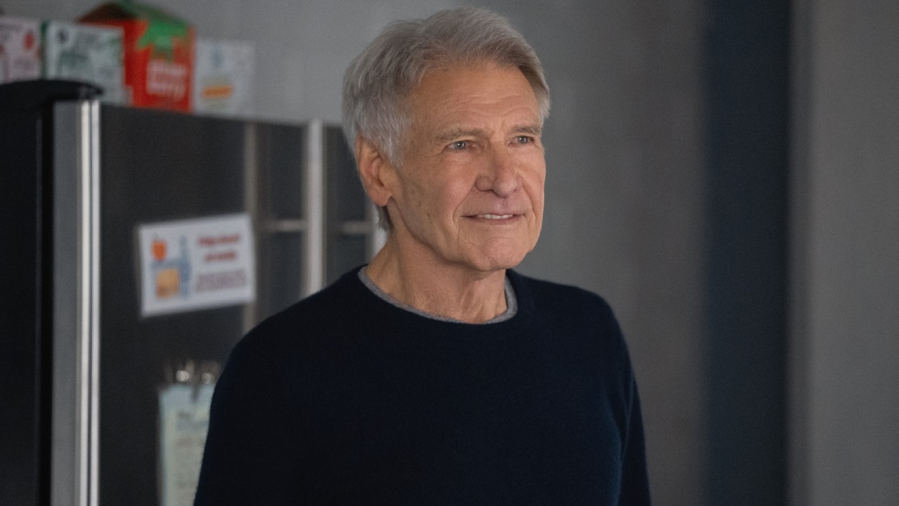 Harrison Ford smiling as Paul on Shrinking. 
