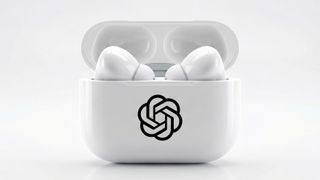 OpenAI earbud mockup render