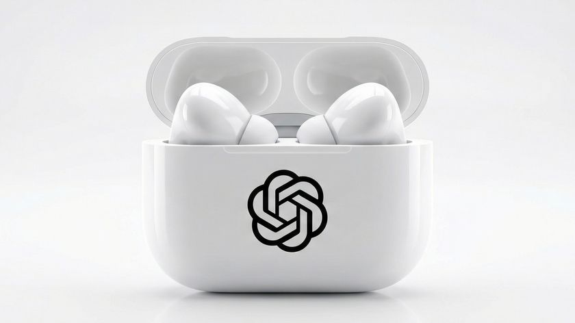 OpenAI earbud mockup render