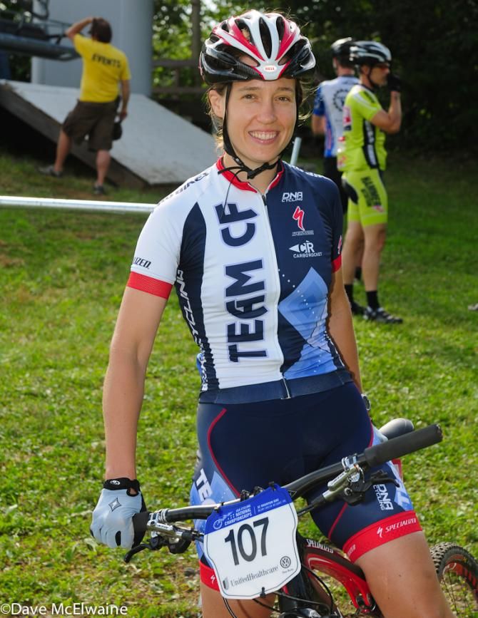 Carolyn Popovic (Team CF) before her fifth place run