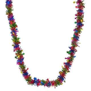 Rainbow Star Tinsel, Multi