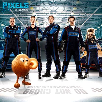 Promotional poster for "Pixels" movie