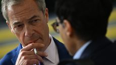 Nigel Farage with a cigarette 