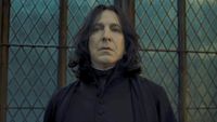Alan Rickman as Snape in Harry Potter and the Deathly Hollows Part 2.