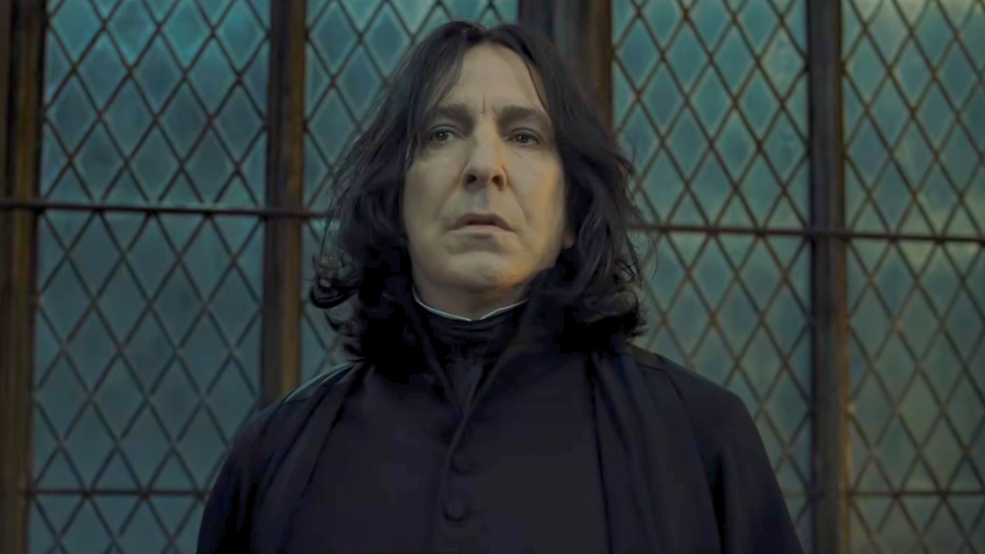 Alan Rickman as Snape in Harry Potter and the Deathly Hollows Part 2.