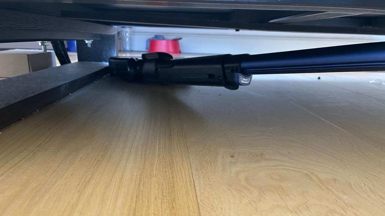 Shark Anti Hair Wrap Cordless Upright Vacuum Cleaner with Powered Lift-Away ICZ160UKC under the island