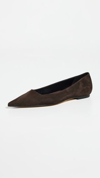 Cassy Kid Suede Leather Moka Flats