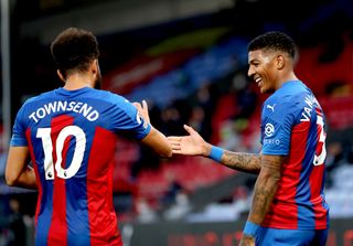Patrick van Aanholt (right) and Andros Townsend are among those out of contract