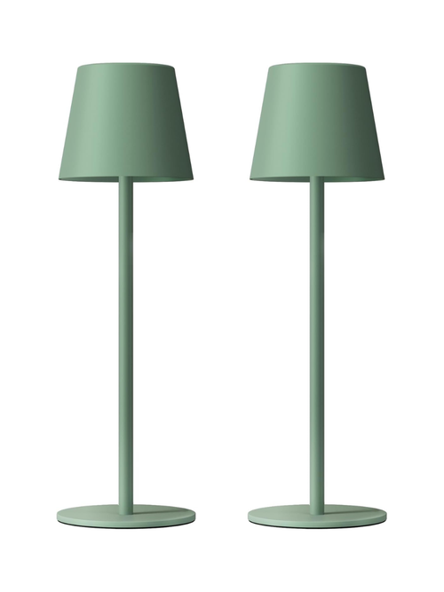 Cordless Outdoor Table Lamps, Set of 2