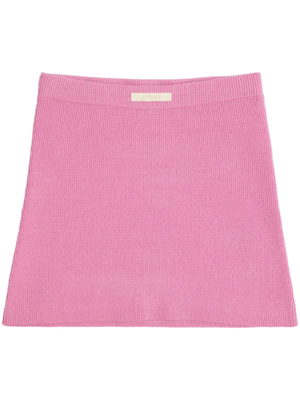 Apparis Logo-Patch Knit Mini Skirt | Xs