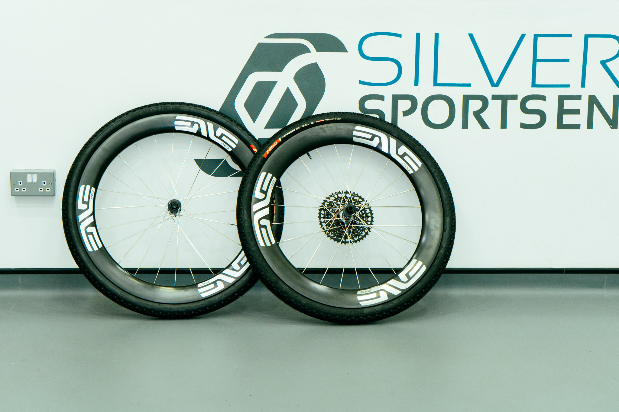 A bike stands against a white background