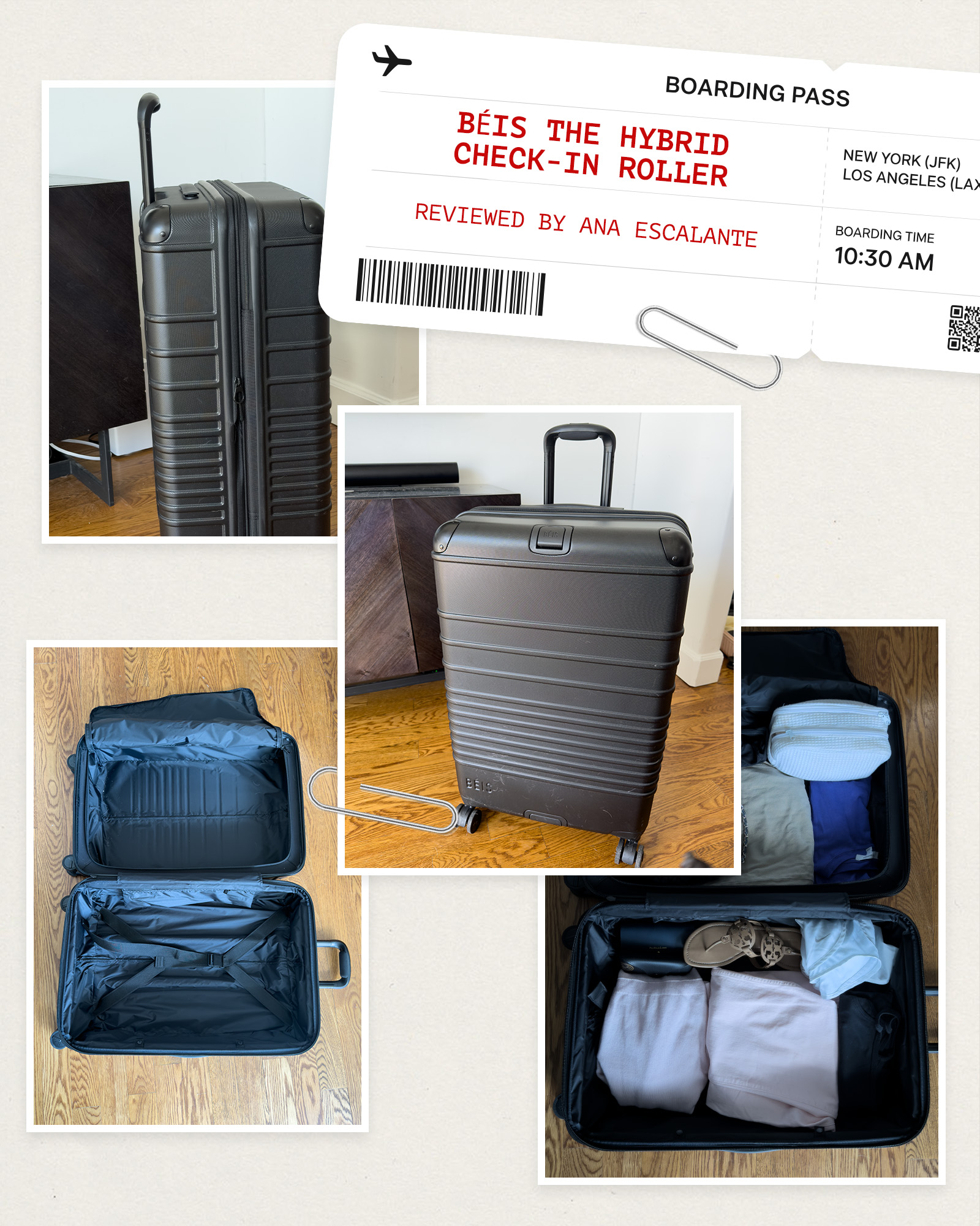 Collage of Beis's Hybrid Check-In Roller.