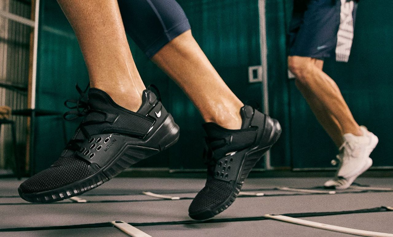 closeup shot of people wearing the Nike Free X Metcon 