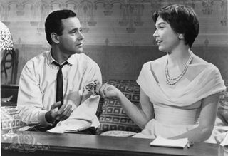 jack lemmon and shirley maclaine in The Apartment