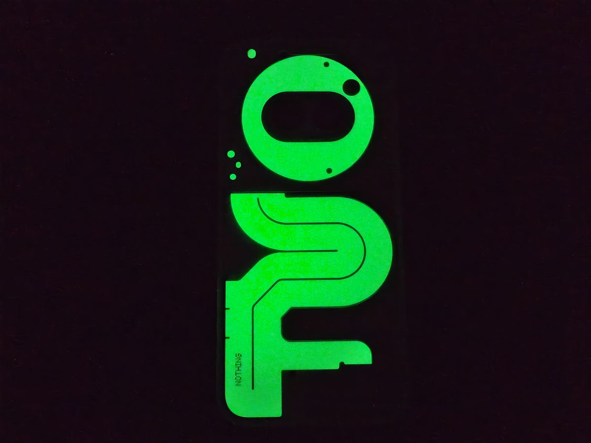 Nothing Phone 2a Plus Community Edition; a phone in the dark