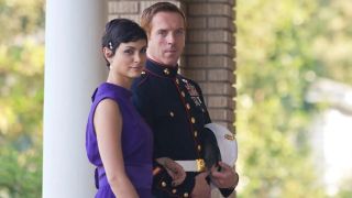 Morena Baccarin and Damian Lewis on Homeland