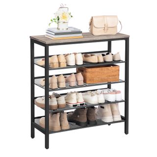 Alheide 5 Tier 20 Pair Shoe Rack