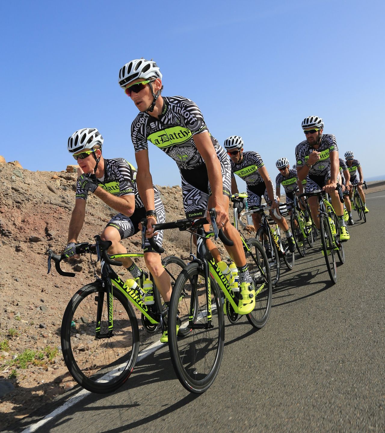 Michael Rogers and Roman Kreuziger on the training ride