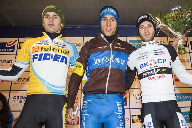 Men's podium: Rob Peeters, Jan Denuwelaere, Niels Albert