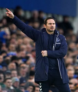 Frank Lampard is hoping to get Everton moving upwards