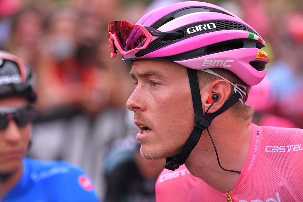 Maglia rosa Rohan Dennis (BMC) ahead of stage 3 at the Giro d'Italia