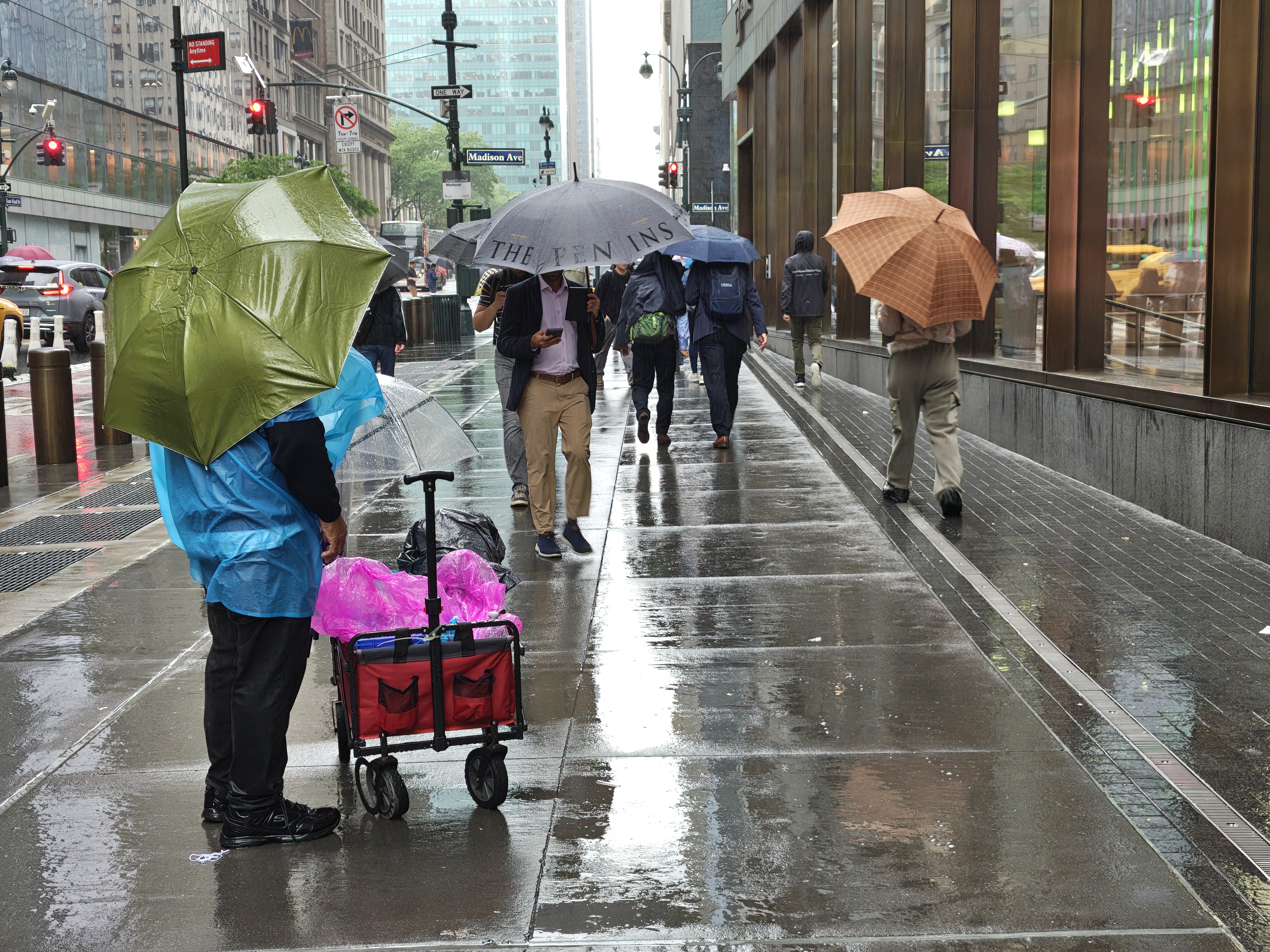 Motorola Razr Ultra 2025 camera image samples, mostly rainy New York City street scenes