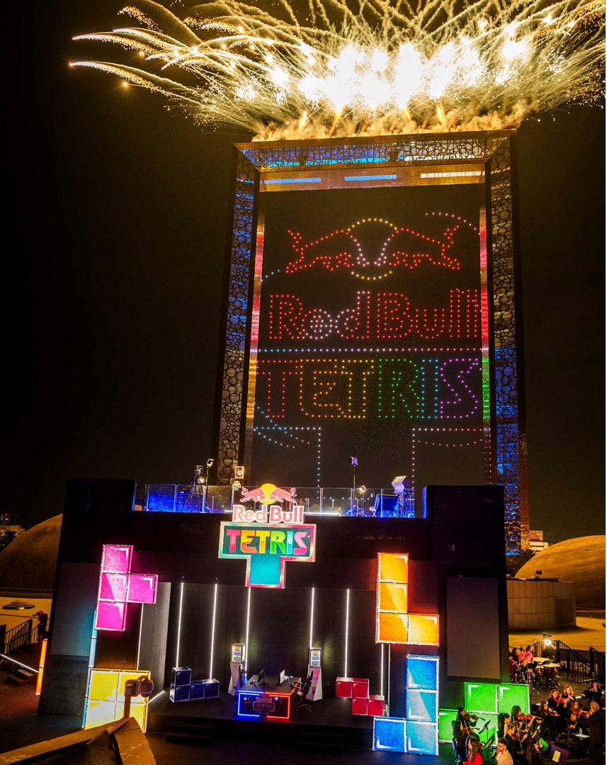 The largest playable Tetris game ever created