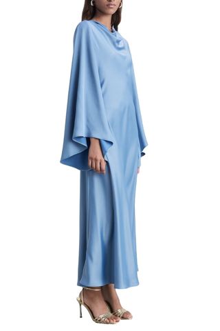 Long Satin Dress - Women | Mango Usa