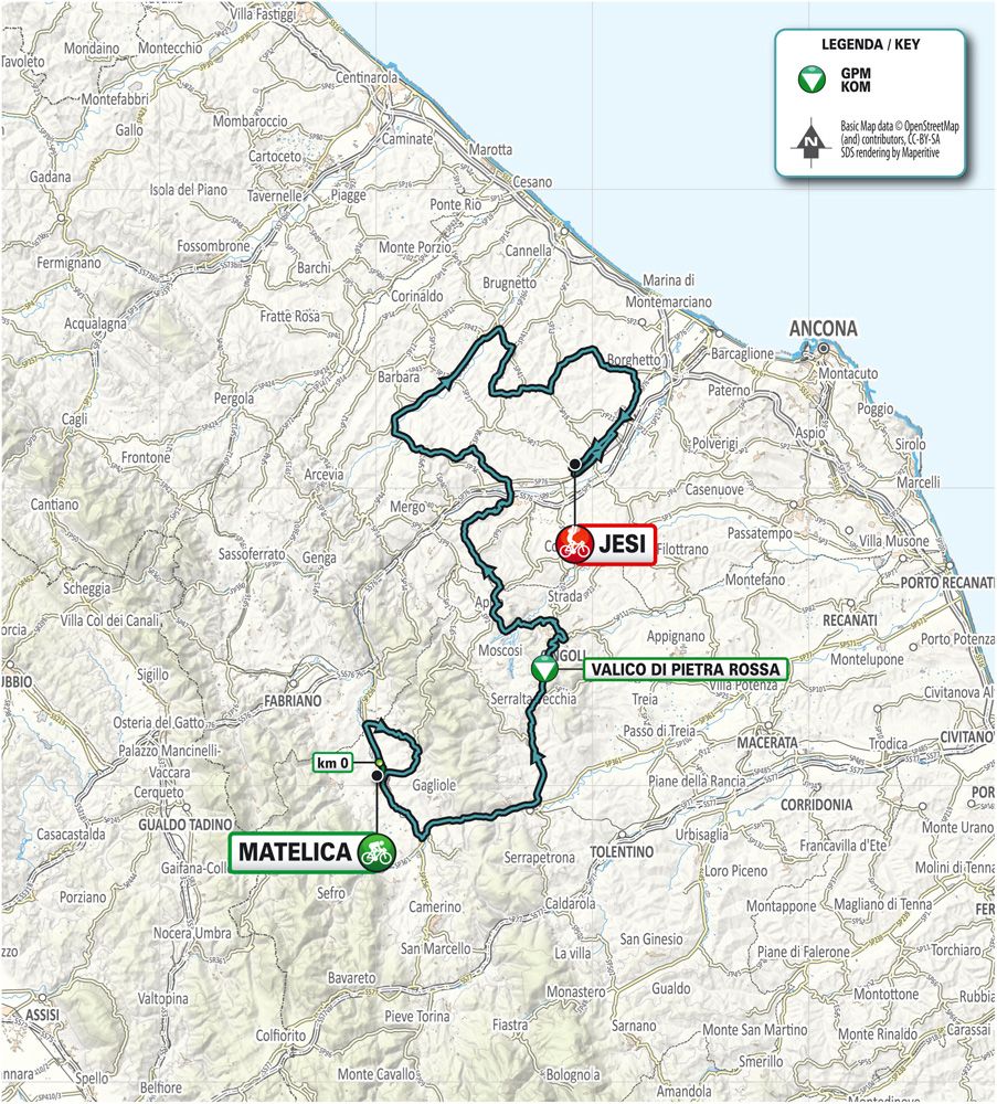 Stage 6 of the 2019 Tirreno-Adriatico finishes in Jesi