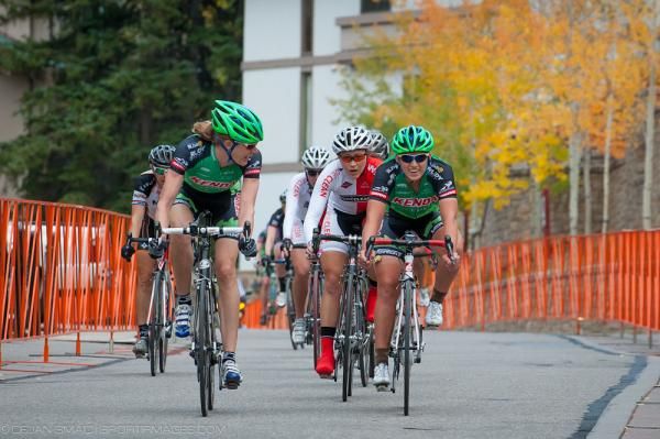 The women's peloton in action during the Tour of Vail.